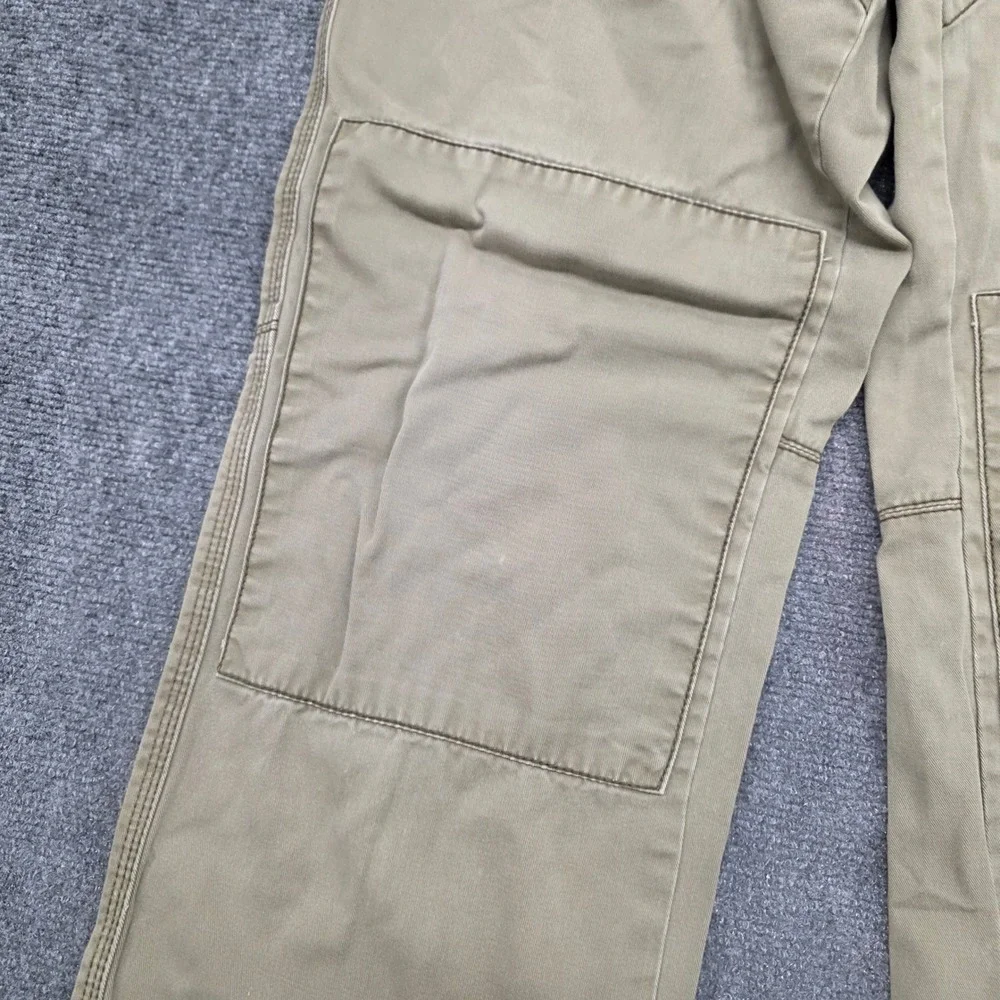 Vtg Polo Ralph Lauren Men Green Cotton Double Knee Military Field Pants 36/32